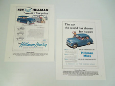 2 x Double Sided 1950s Hillman