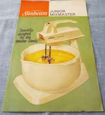 SUNBEAM JUNIOR MIXMASTER PAMPHLET