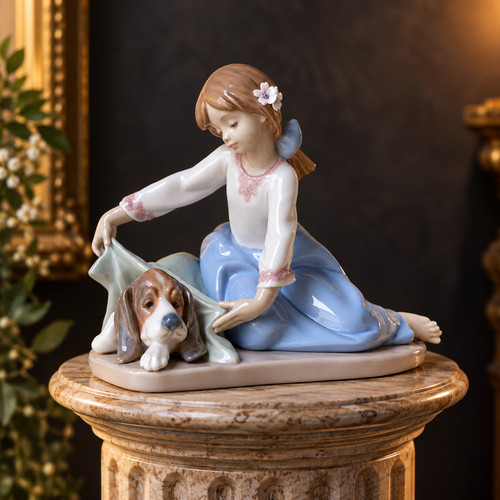 Lladro 5688 dog best friend - dog's,