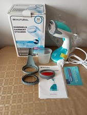 BEAUTURAL HANDHELD GARMENT STEAMER 1200W -30 SECOND HEAT UP .BNIB