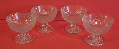 Luminarc frosted glass dessert - frosted,