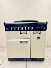 Rangemaster Elan 90 Cream&Chrome Dual Fuel Multifunctional Range Cooker With Wok