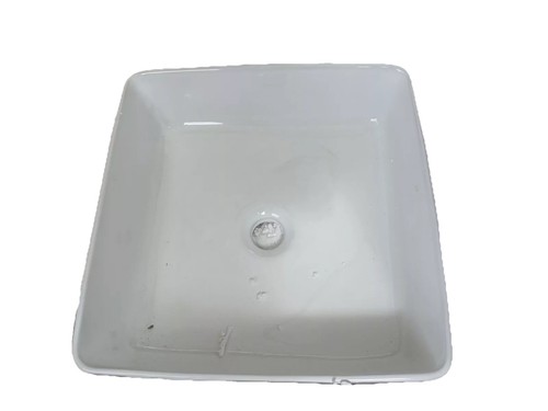 White square countertop - countertop, basin