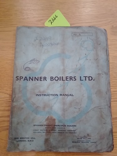 Spanner boiler ltd instruction - boiler,