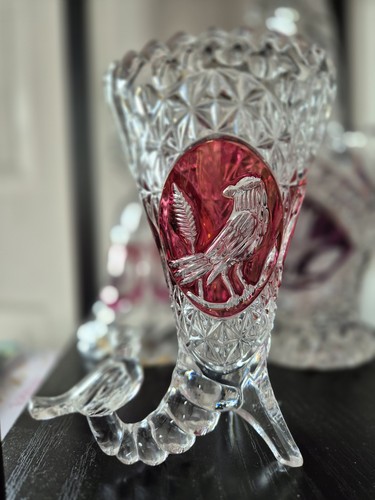 Hofbauer byrdes crystal vase - crystal,
