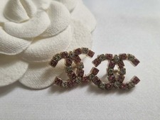 SET OF TWO PINK/CLEAR CRYSTALS