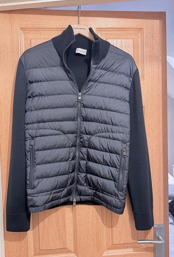 Moncler padded wool cardigan - moncler,
