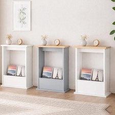 Slim Side Table with Magazine