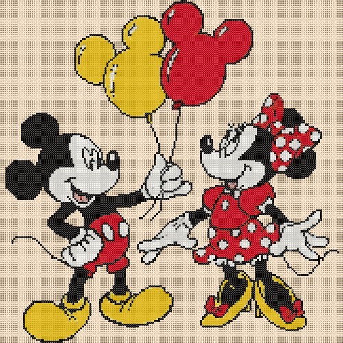 Cross stitch chart - -, mickey