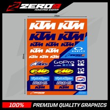 KTM STICKERS, MOTOCROSS STICKERS, STICKER SHEET, MX STICKERS SX SXF #ZTSS-KTM-01