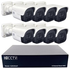 4MP IP CCTV Kit with 8x Bullet
