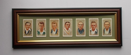1934 john player cards framed - player,