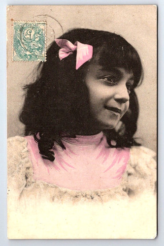 C1906 french tinted postcard - c1906,