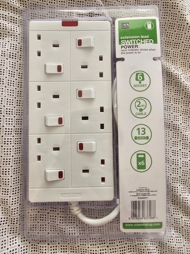 Masterplug socket 1m - masterplug,