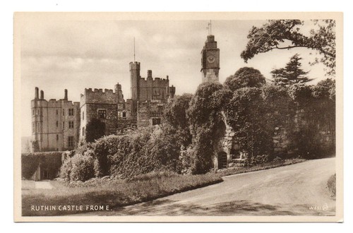 Antique postcard ruthin - antique, castle