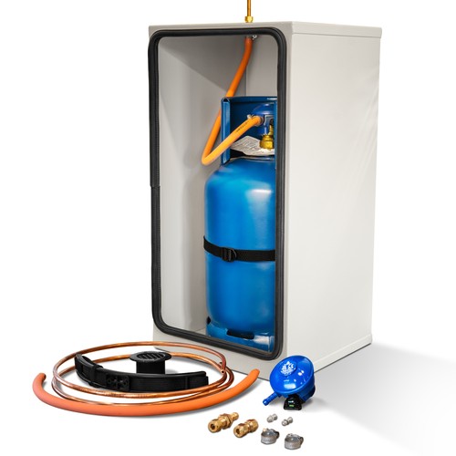 Steel gas safety locker - gas,