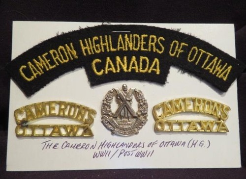 Cameron highlanders ottawa - of,