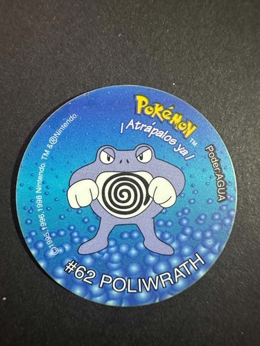 Pokemon tazo poliwrath - tazo, #62