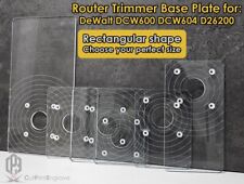 Rectangular Shape Router Base Plate For DeWalt DCW600 DCW604 D26200 - 7 TYPES