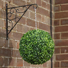 Hanging Boxwood Topiary Balls with Chain 1/2pcs Artificial Buxus Grass Plant Set