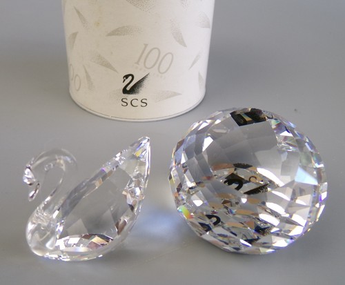 Swarovski crystal swan - crystal,