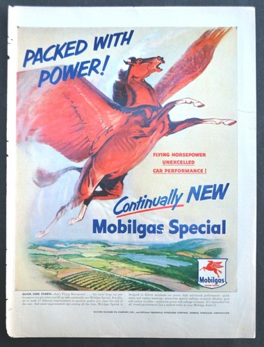 1950 mobilgas mobil oil red - 1950,