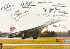 10 Signed Concorde Pilot