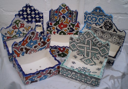 Hand painted ceramic soap - ceramic*,