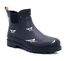 Womens Waterproof Ankle Boots Wellingtons Ladies Slip On Short Chelsea Rain Boot