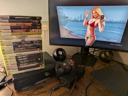 Xbox 360 slim 250gb console - xbox,