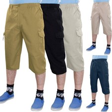 Mens 3/4 Shorts Elasticated