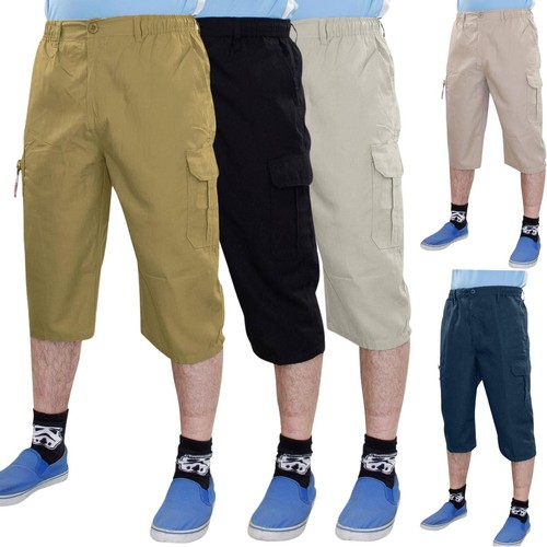 Mens shorts elasticated - mens, 3/4