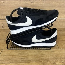 Nike Shoes Men’s Size UK 9 Pegasus 83 Retro Black White Suede Canvas Trainers