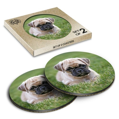 Boxed round coasters - boxed,