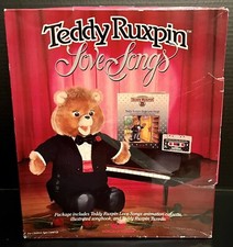 Vintage 1986 Teddy Ruxpin Love Songs Tuxedo Book And Cassette