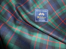 Exclusive Scottish Tartan Fabric, 100% Pure Fine Wool Fabric MADE IN UK.