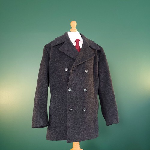 Crombie wool overcoat mens - wool,