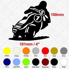 No1 Racer AF Rayspeed Quality Sticker Lambretta Scooter Panel Leg Shield Decal