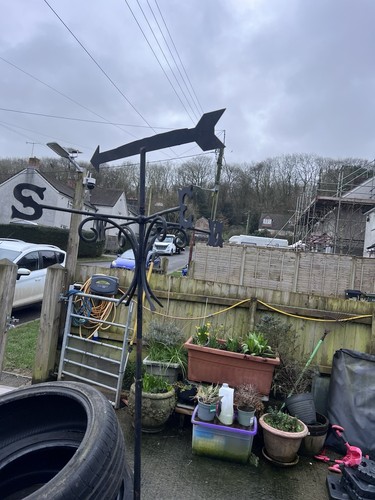 Vintage wind vane rooftop - vintage,