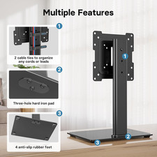 Universal Swivel TV Stand 17-43 Adjustable Pedestal for Lcd/Led/Oled/Plasma