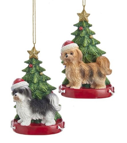 Havanese christmas tree - christmas,