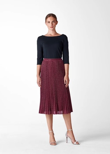 Whistles sparkle pleated - sparkle, skirt