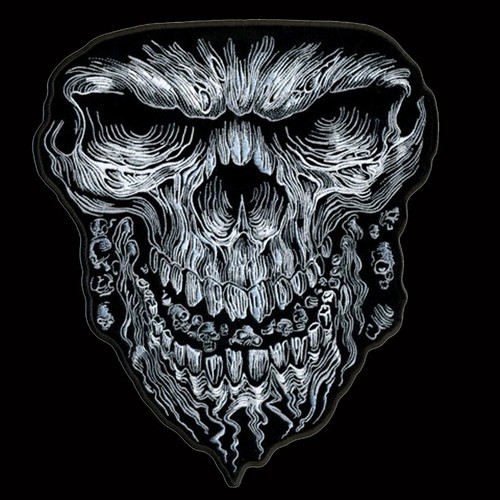 Giant skull embroidered - giant, jacket