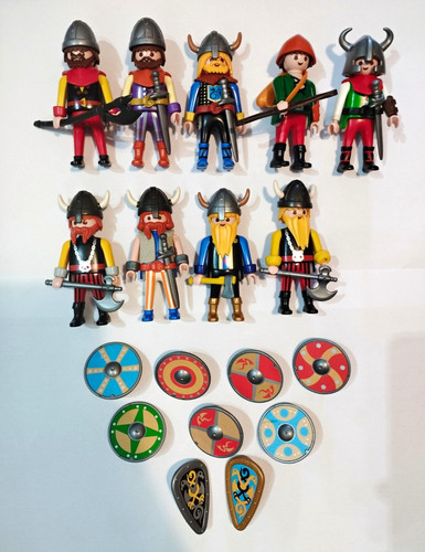 Playmobil viking figures lot - viking,
