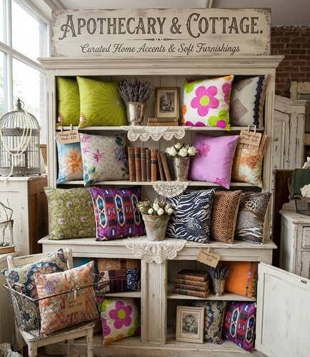 Cushion cover vintage retro