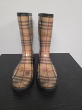 Burberry Haymarket Rain Boots