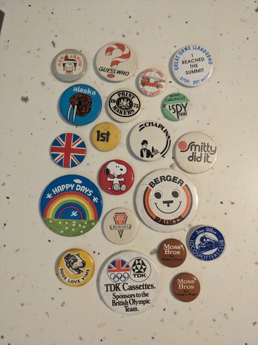 Vintage badges joblot - vintage,