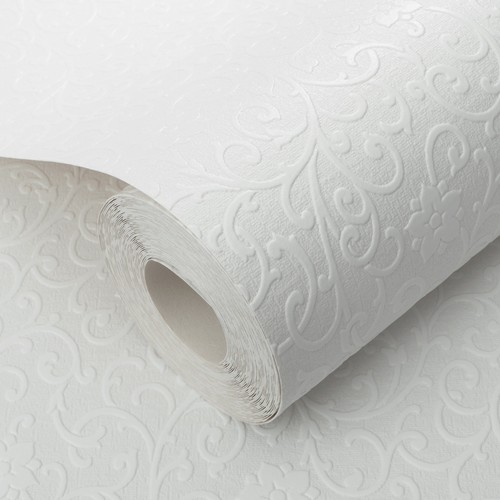 White textured paintable - white,