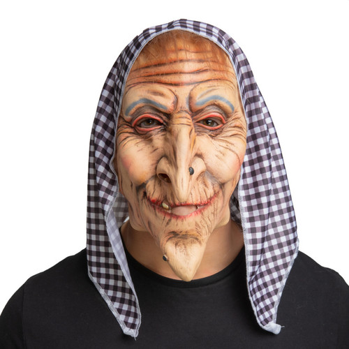 Old hag latex mask - old,