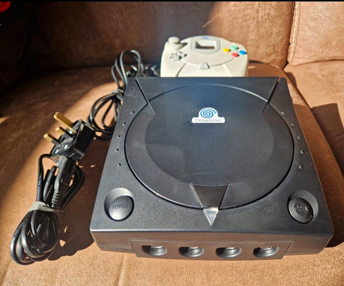 Sega dreamcast black console - sega,